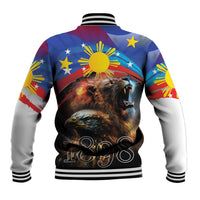 Philippines Lion and Eagle 1898 Baseball Jacket Pilipinas Maligayang Araw ng Kalayaan LT9 - Wonder Print Shop