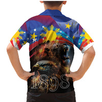 Philippines Lion and Eagle 1898 Family Matching Mermaid Dress and Hawaiian Shirt Pilipinas Maligayang Araw ng Kalayaan LT9 - Wonder Print Shop