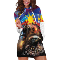 Philippines Lion and Eagle 1898 Hoodie Dress Pilipinas Maligayang Araw ng Kalayaan - Wonder Print Shop