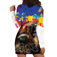 Philippines Lion and Eagle 1898 Hoodie Dress Pilipinas Maligayang Araw ng Kalayaan - Wonder Print Shop