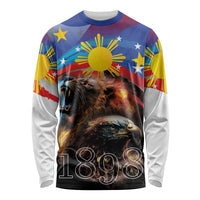 Philippines Lion and Eagle 1898 Long Sleeve Shirt Pilipinas Maligayang Araw ng Kalayaan - Wonder Print Shop