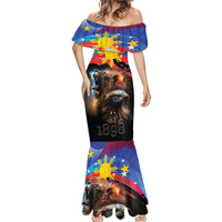 Philippines Lion and Eagle 1898 Mermaid Dress Pilipinas Maligayang Araw ng Kalayaan - Wonder Print Shop