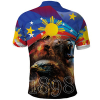 Philippines Lion and Eagle 1898 Polo Shirt Pilipinas Maligayang Araw ng Kalayaan - Wonder Print Shop