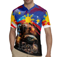 Philippines Lion and Eagle 1898 Rugby Jersey Pilipinas Maligayang Araw ng Kalayaan - Wonder Print Shop