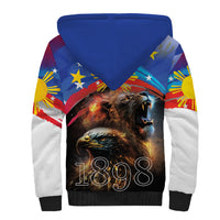Philippines Lion and Eagle 1898 Sherpa Hoodie Pilipinas Maligayang Araw ng Kalayaan - Wonder Print Shop