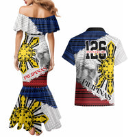 Philippines 126th Independence Day Couples Matching Mermaid Dress and Hawaiian Shirt Pilipinas Hunyo 12 Maligayang Araw ng Kalayaan LT9 - Wonder Print Shop