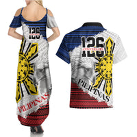 Philippines 126th Independence Day Couples Matching Summer Maxi Dress and Hawaiian Shirt Pilipinas Hunyo 12 Maligayang Araw ng Kalayaan LT9 - Wonder Print Shop
