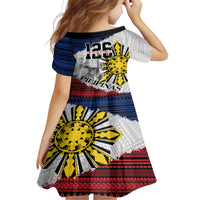 Philippines 126th Independence Day Family Matching Off The Shoulder Long Sleeve Dress and Hawaiian Shirt Pilipinas Hunyo 12 Maligayang Araw ng Kalayaan - Wonder Print Shop