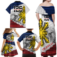Philippines 126th Independence Day Family Matching Off Shoulder Maxi Dress and Hawaiian Shirt Pilipinas Hunyo 12 Maligayang Araw ng Kalayaan LT9 - Wonder Print Shop