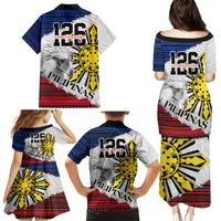 Philippines 126th Independence Day Family Matching Puletasi and Hawaiian Shirt Pilipinas Hunyo 12 Maligayang Araw ng Kalayaan - Wonder Print Shop