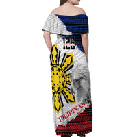Philippines 126th Independence Day Off Shoulder Maxi Dress Pilipinas Hunyo 12 Maligayang Araw ng Kalayaan - Wonder Print Shop