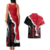 England Couples Matching Tank Maxi Dress And Hawaiian Shirt The Three Lions Football Go Champions Red LT9 - Wonder Print Shop