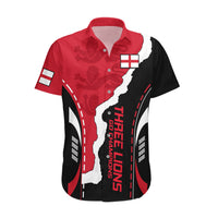 England Hawaiian Shirt The Three Lions Football Go Champions Red - Wonder Print Shop