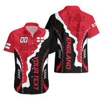 Custom England Hawaiian Shirt The Three Lions Football Go Champions Red - Wonder Print Shop