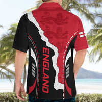 Custom England Hawaiian Shirt The Three Lions Football Go Champions Red - Wonder Print Shop