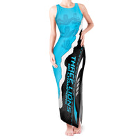 England Tank Maxi Dress The Three Lions Football Go Champions Blue - Wonder Print Shop