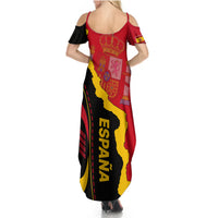 Spain Summer Maxi Dress La Rojita Football Go Champions - Wonder Print Shop
