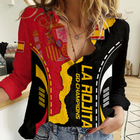 Spain Women Casual Shirt La Rojita Football Go Champions - Wonder Print Shop