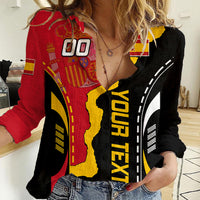 Custom Spain Women Casual Shirt La Rojita Football Go Champions - Wonder Print Shop