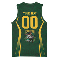 South Africa Rugby National Heritage Custom Basketball Jersey Traditional Ndebele Inspired