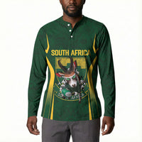 South Africa Rugby National Heritage Custom Button Sweatshirt Traditional Ndebele Inspired