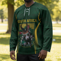 South Africa Rugby National Heritage Custom Hockey Jersey Traditional Ndebele Inspired