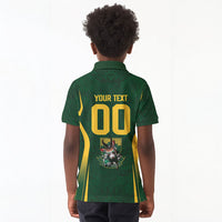 South Africa Rugby National Heritage Custom Kid Polo Shirt Traditional Ndebele Inspired