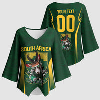 South Africa Rugby National Heritage Custom Kimono Sleeve Blouse Traditional Ndebele Inspired