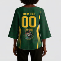South Africa Rugby National Heritage Custom Kimono Sleeve Blouse Traditional Ndebele Inspired