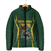 South Africa Rugby National Heritage Custom Padded Jacket Traditional Ndebele Inspired