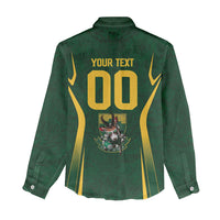 South Africa Rugby National Heritage Custom Women Casual Shirt Traditional Ndebele Inspired