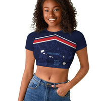Cape Verde Small Island Big Stage Custom Raglan Cropped T shirt Guardian of the Atlantic