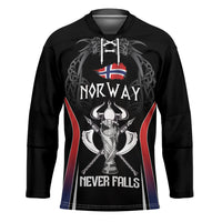 Custom Norway Viking Heritage Hockey Jersey Norge Never Falls Quarterfinal Edition