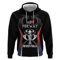 Custom Norway Viking Heritage Hoodie Norge Never Falls Quarterfinal Edition