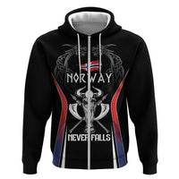 Custom Norway Viking Heritage Hoodie Norge Never Falls Quarterfinal Edition