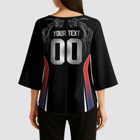 Custom Norway Viking Heritage Kimono Sleeve Blouse Norge Never Falls Quarterfinal Edition