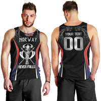 Custom Norway Viking Heritage Men Tank Top Norge Never Falls Quarterfinal Edition