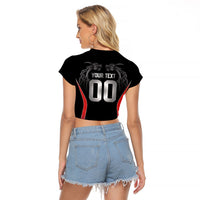 Custom Norway Viking Heritage Raglan Cropped T Shirt Norge Never Falls Quarterfinal Edition