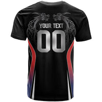 Custom Norway Viking Heritage T Shirt Norge Never Falls Quarterfinal Edition