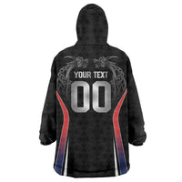 Custom Norway Viking Heritage Wearable Blanket Hoodie Norge Never Falls Quarterfinal Edition