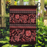 Azerbaijan Garden Flag Traditional Pattern Ornament With Flowers Buta Red - Wonder Print Shop