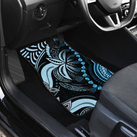 Polynesia Dashiki Car Mats Polynesia and Africa Traditional Special Together Blue LT9 - Wonder Print Shop