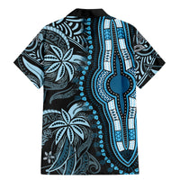 Polynesia Dashiki Family Matching Mermaid Dress and Hawaiian Shirt Polynesia and Africa Traditional Special Together Blue LT9 - Wonder Print Shop