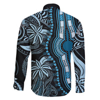 Polynesia Dashiki Family Matching Short Sleeve Bodycon Dress and Hawaiian Shirt Polynesia and Africa Traditional Special Together Blue - Wonder Print Shop