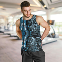 Polynesia Dashiki Men Tank Top Polynesia and Africa Traditional Special Together Blue - Wonder Print Shop