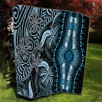 Polynesia Dashiki Quilt Polynesia and Africa Traditional Special Together Blue - Wonder Print Shop