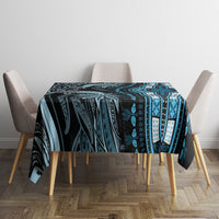 Polynesia Dashiki Tablecloth Polynesia and Africa Traditional Special Together Blue - Wonder Print Shop