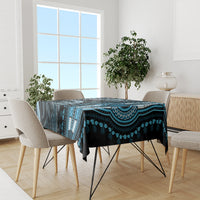 Polynesia Dashiki Tablecloth Polynesia and Africa Traditional Special Together Blue - Wonder Print Shop