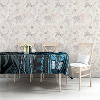 Polynesia Dashiki Tablecloth Polynesia and Africa Traditional Special Together Blue - Wonder Print Shop