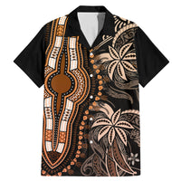 Polynesia Dashiki Family Matching Mermaid Dress and Hawaiian Shirt Polynesia and Africa Traditional Special Together Gold LT9 - Wonder Print Shop